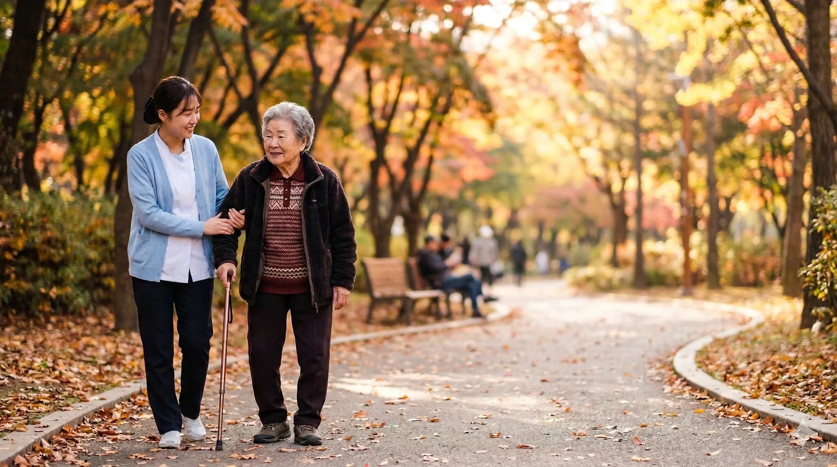 라온 방문요양센터 메인 배경 이미지